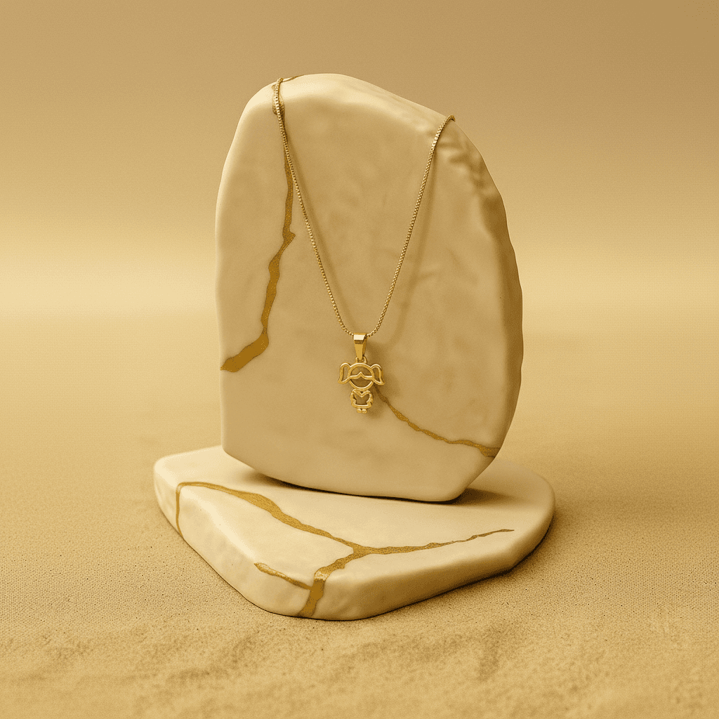 Colar Com 1 Filho Banhado Ouro 18k - 12808