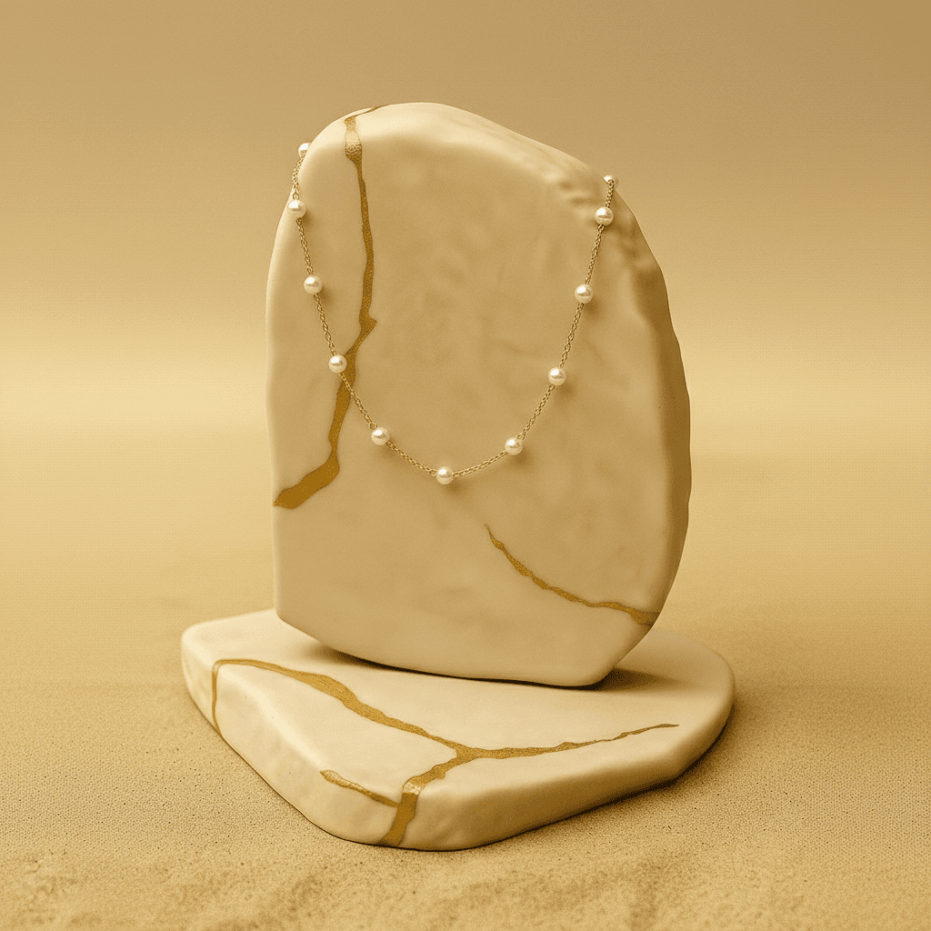 Gargantilha Perolas Gd Banh Ouro 18k - Cl02035